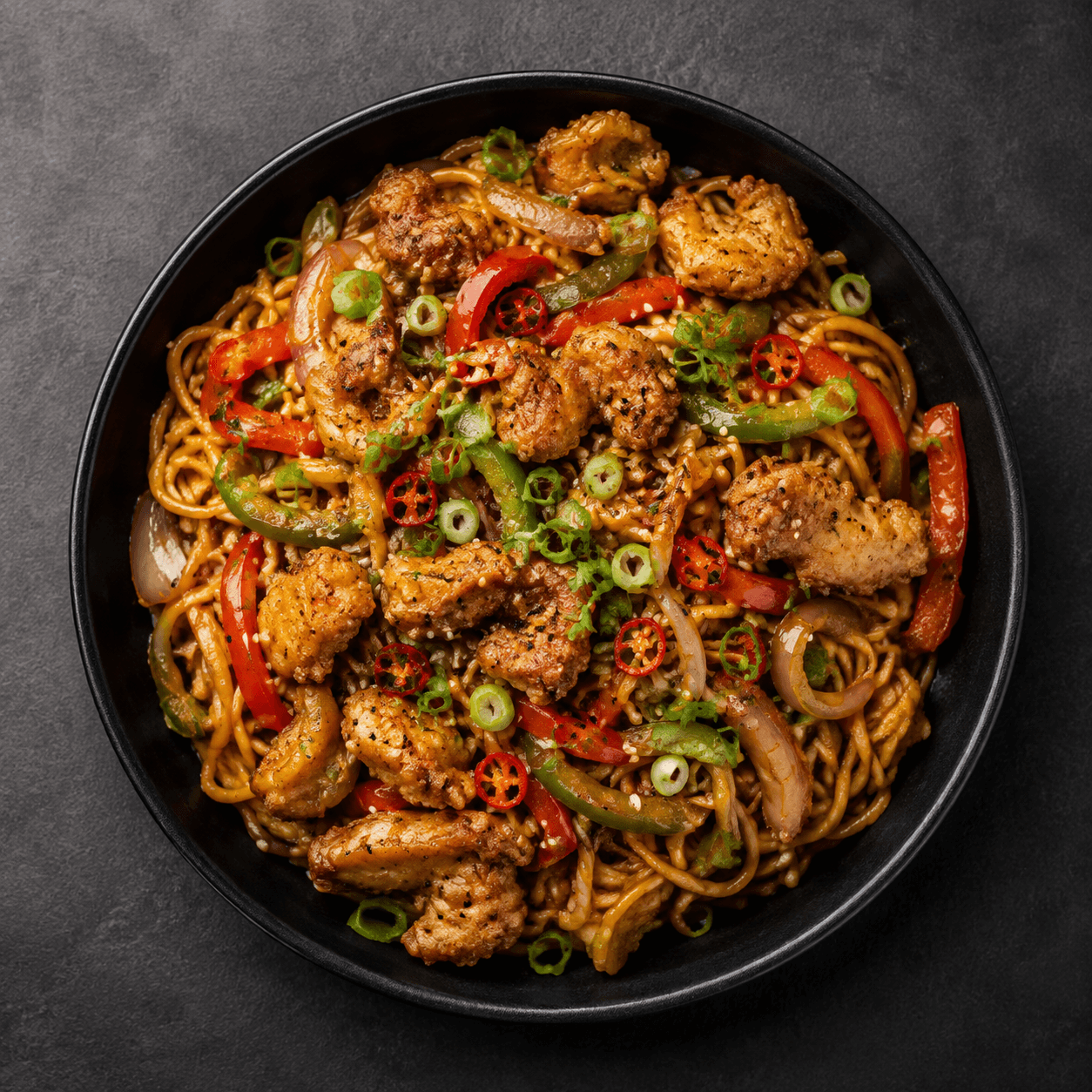 Salt & Pepper Chicken Noodles