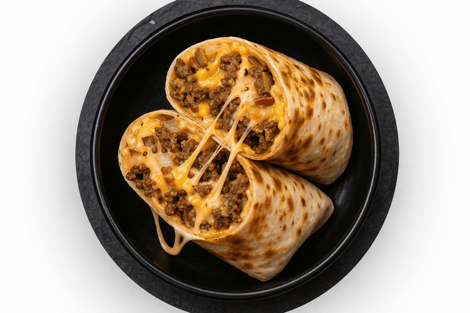 Cheese Burger Burrito